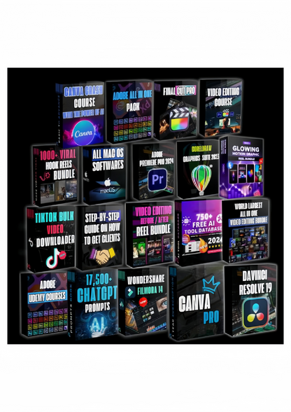 🔥 Ultimate GraphicBundle 675GB Pack: 30,000+ Digital Products, Courses, Reels & More 🚀