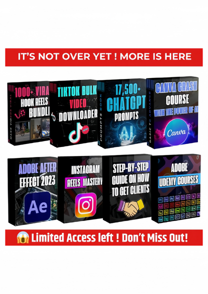 🔥 Ultimate GraphicBundle 675GB Pack: 30,000+ Digital Products, Courses, Reels & More 🚀