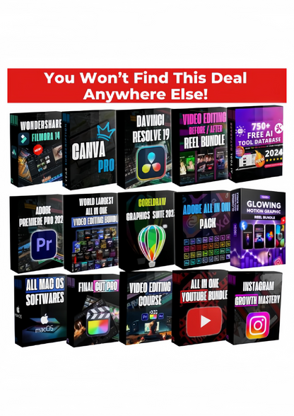 🔥 Ultimate GraphicBundle 675GB Pack: 30,000+ Digital Products, Courses, Reels & More 🚀